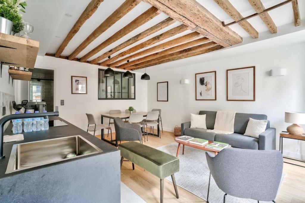 Magnifique Appartement Pour 6 - Montorgueil Париж Екстериор снимка